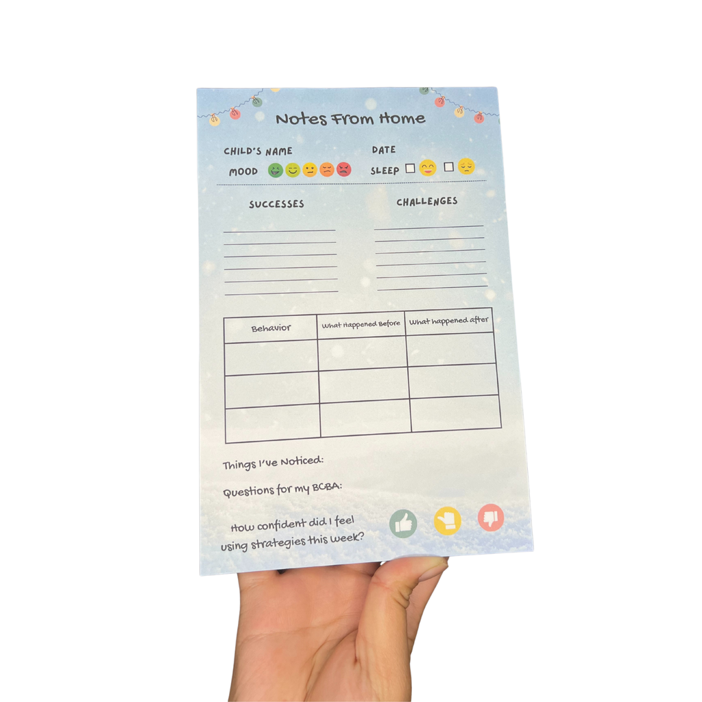 "Notes from Home" Notepad