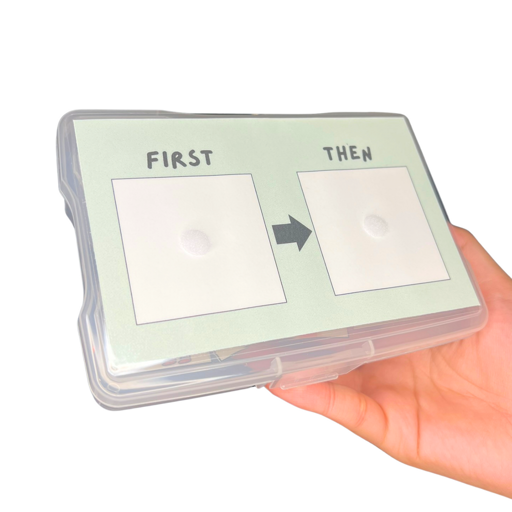 First-Then Card and Travel Case Combo